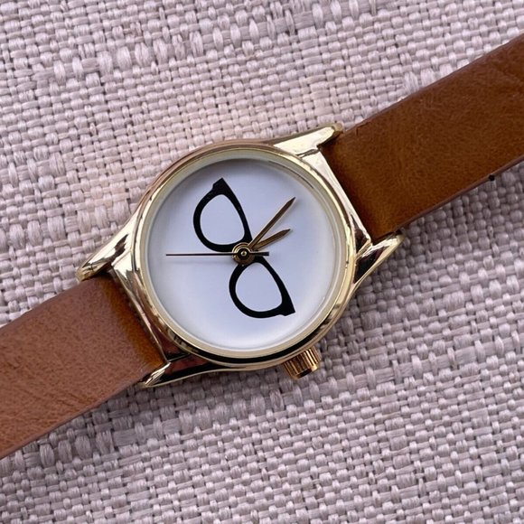 FMD Women Wristwatch Brown Faux Leather band Quartz Analog Watch w/ Box - Picture 8 of 12